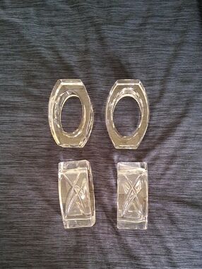 Waterford Clear Crystal Napkin Rings - Set of 4